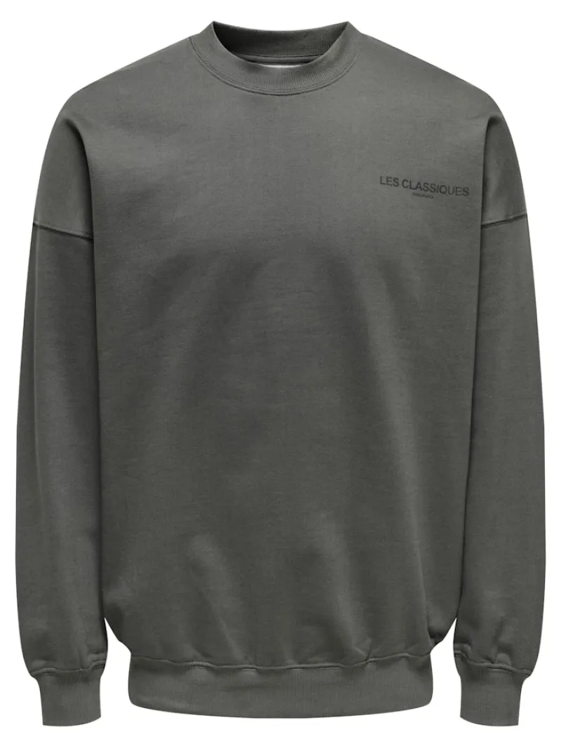 Only & Sons Pullover & Sweatshirts*ONSLES CLASSIQUES RLX CREWNECK grey pinstripe