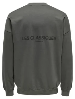 Only & Sons Pullover & Sweatshirts*ONSLES CLASSIQUES RLX CREWNECK grey pinstripe