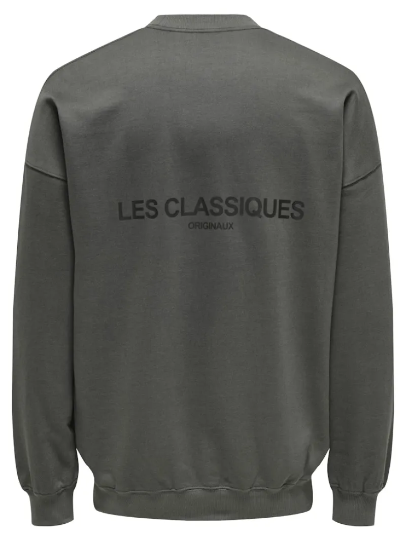 Only & Sons Pullover & Sweatshirts*ONSLES CLASSIQUES RLX CREWNECK grey pinstripe