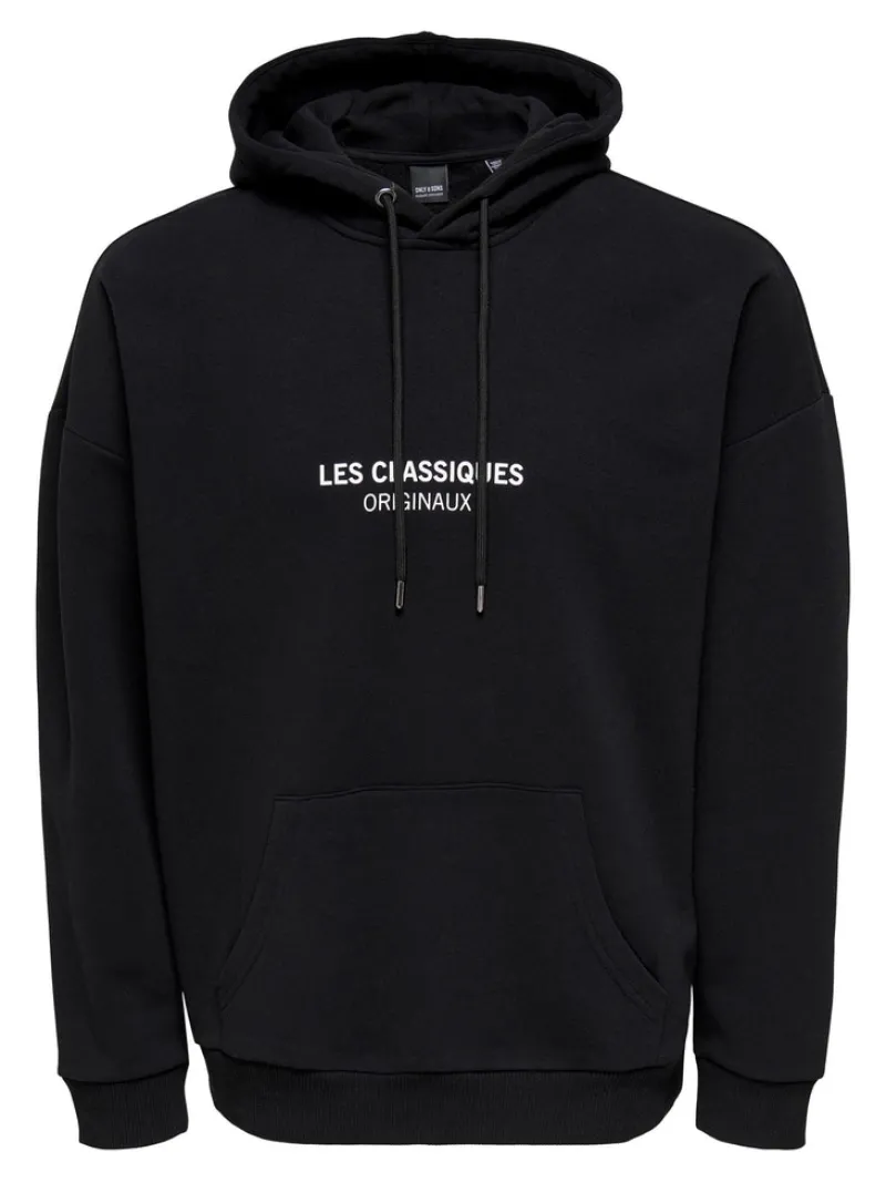 Only & Sons Pullover & Sweatshirts*ONSLESCLASSIQUES RLX HOODIE SWEAT CS Black