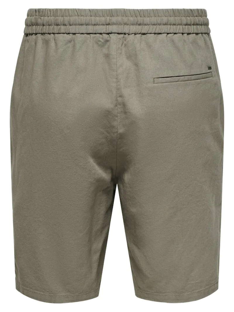 Only & Sons Shorts*ONSLINUS 0007 COT LIN SHORTS NOOS Fallen Rock