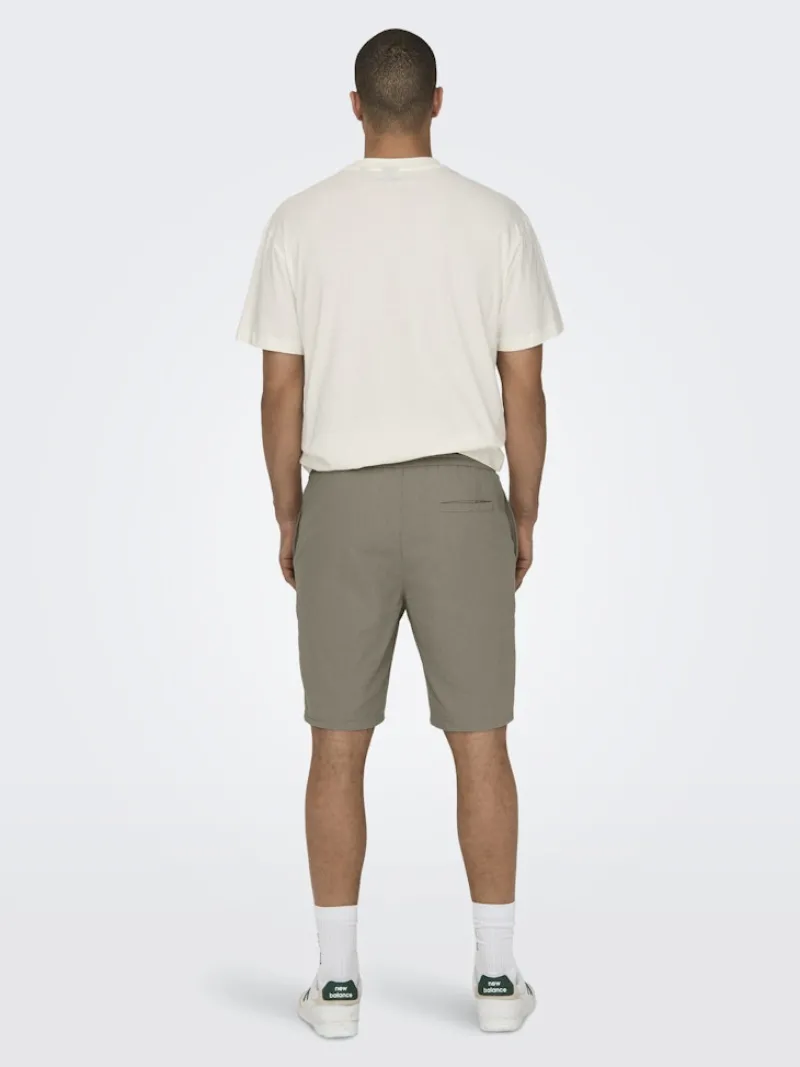 Only & Sons Shorts*ONSLINUS 0007 COT LIN SHORTS NOOS Fallen Rock