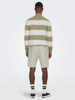 Only & Sons Shorts*ONSLINUS 0007 COT LIN SHORTS NOOS Silver Lining