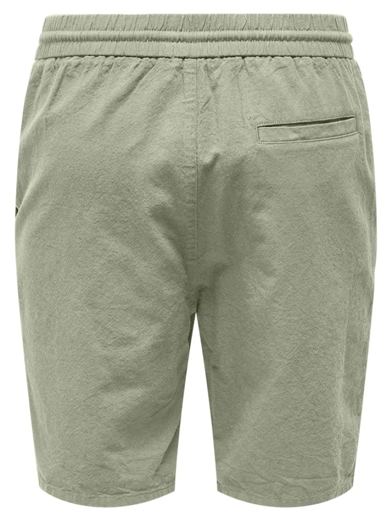 Only & Sons Shorts*ONSLINUS 0007 COT LIN SHORTS NOOS tea