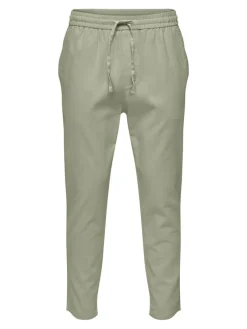 Only & Sons Hosen*ONSLINUS CROP 0007 COT LIN PNT NOOS tea