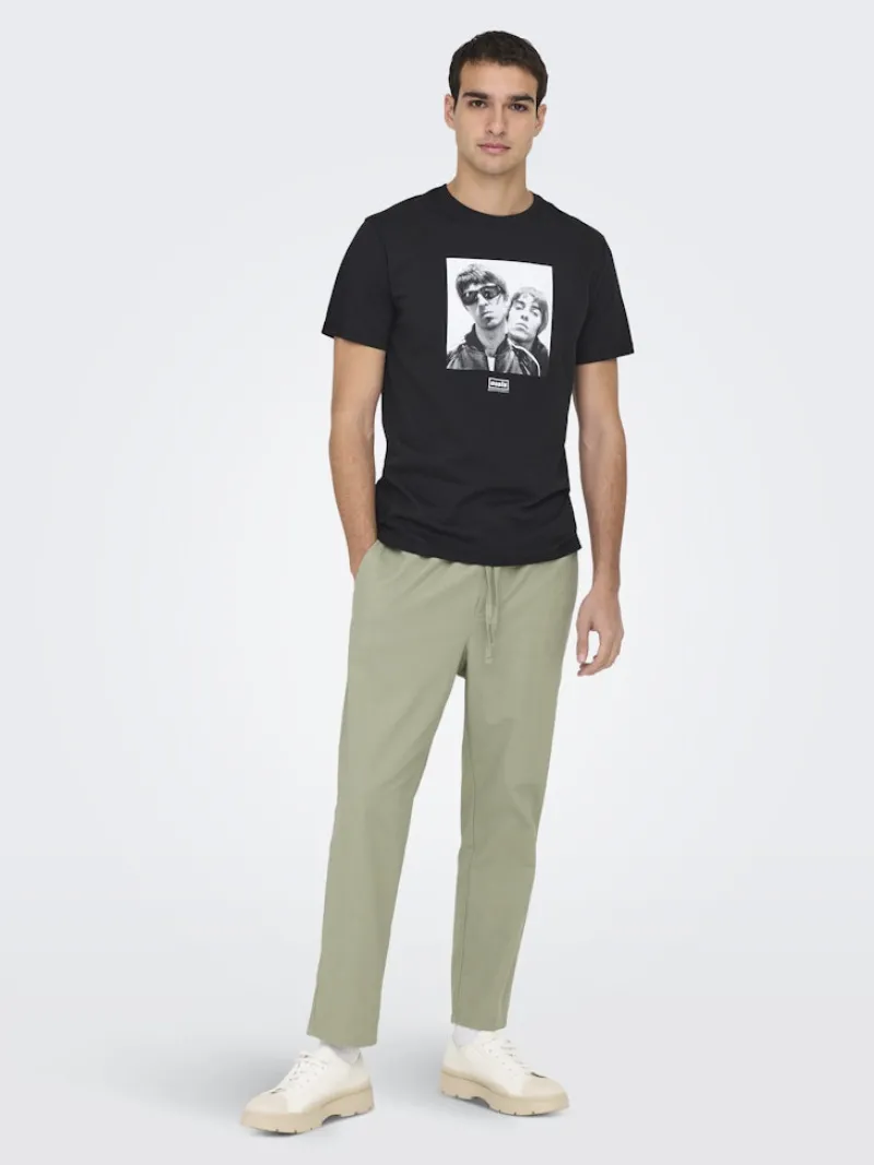 Only & Sons Hosen*ONSLINUS CROP 0007 COT LIN PNT NOOS tea