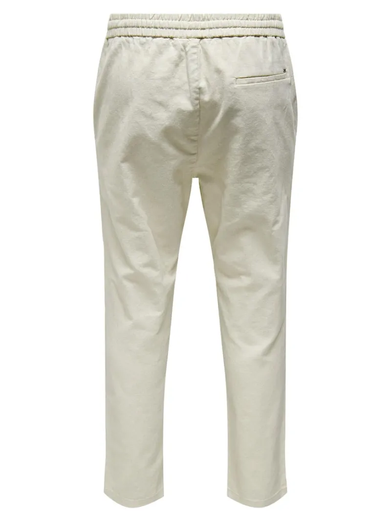 Only & Sons Hosen*ONSLINUS CROP 0007 COT LIN PNT NOOS Silver Lining