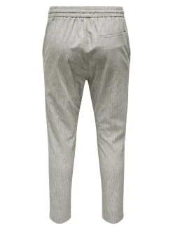 Only & Sons Hosen*ONSLINUS CROP LIFE 0006 LIN MIX PNT teak