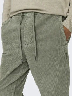 Only & Sons Hosen*ONSLINUS TAP CORDUROY 0185 PANT NOOS Castor Gray