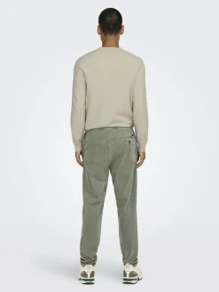 Only & Sons Hosen*ONSLINUS TAP CORDUROY 0185 PANT NOOS Castor Gray