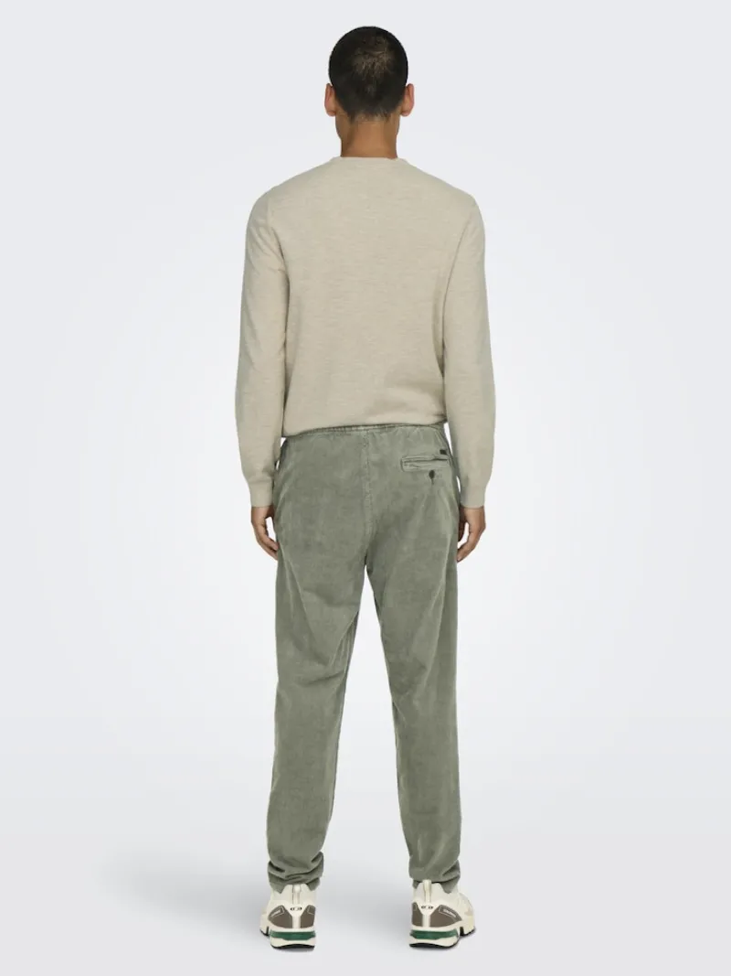 Only & Sons Hosen*ONSLINUS TAP CORDUROY 0185 PANT NOOS Castor Gray