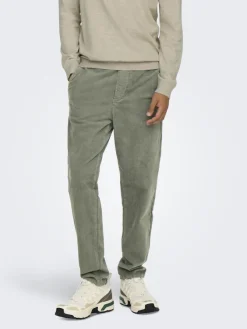 Only & Sons Hosen*ONSLINUS TAP CORDUROY 0185 PANT NOOS Castor Gray