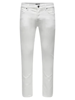 Only & Sons Hosen*ONSLOOM LIFE SLIM TWILL 4452 PANT white