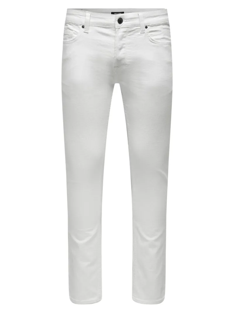Only & Sons Hosen*ONSLOOM LIFE SLIM TWILL 4452 PANT white