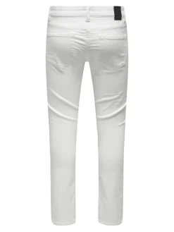 Only & Sons Hosen*ONSLOOM LIFE SLIM TWILL 4452 PANT white