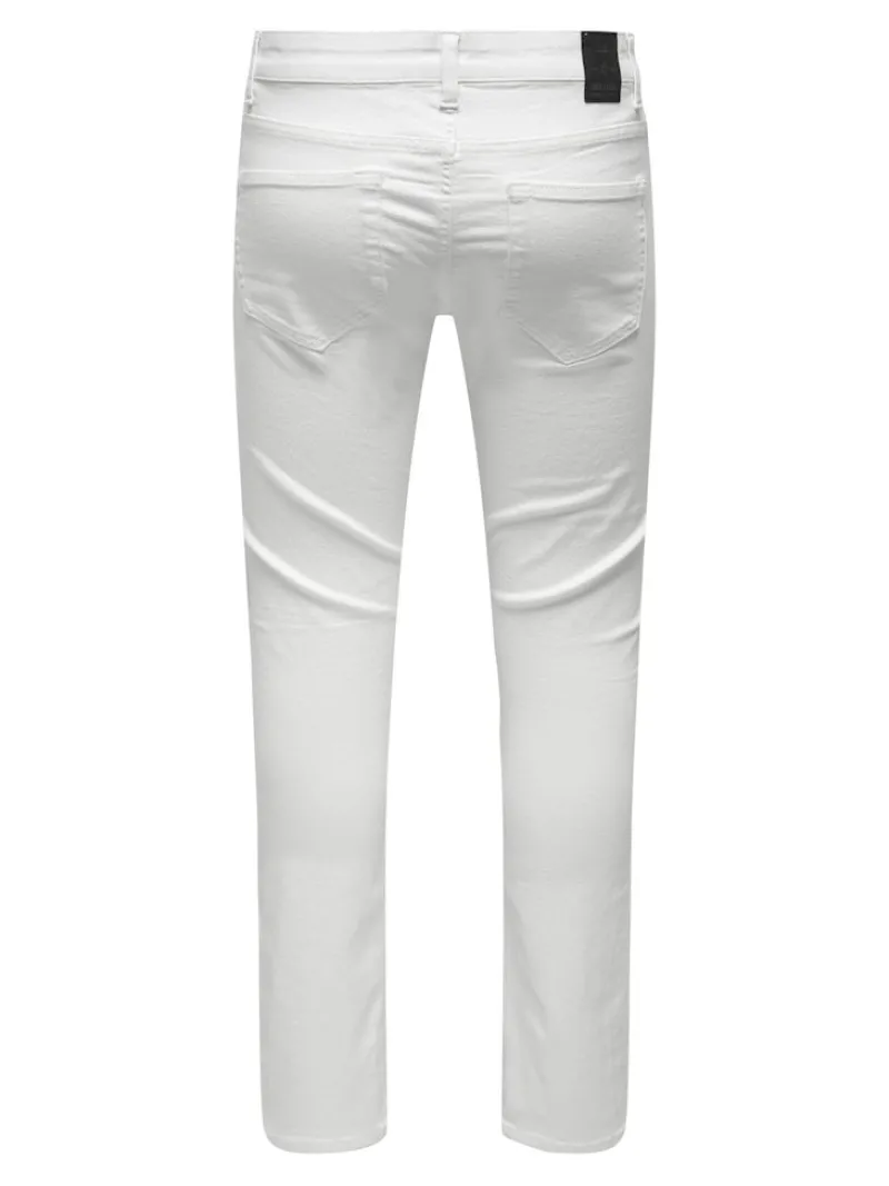 Only & Sons Hosen*ONSLOOM LIFE SLIM TWILL 4452 PANT white