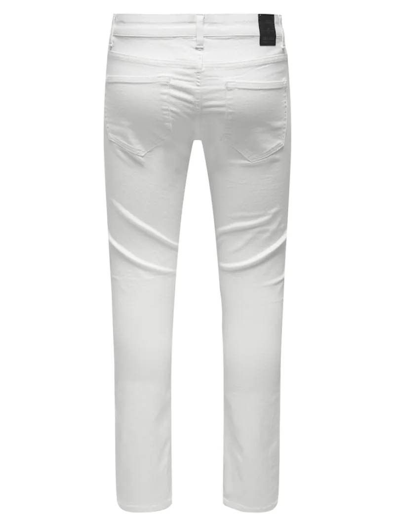 Only & Sons Hosen*ONSLOOM LIFE SLIM TWILL 4452 PANT white