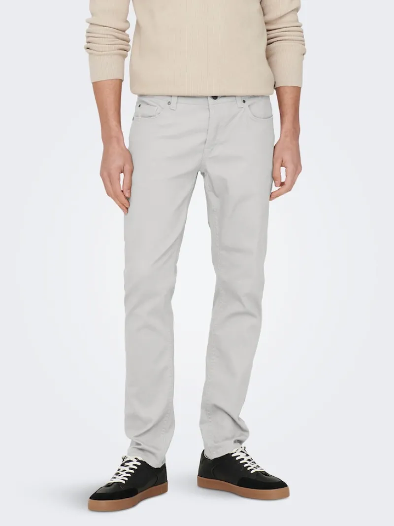 Only & Sons Hosen*ONSLOOM LIFE SLIM TWILL 4452 PANT white