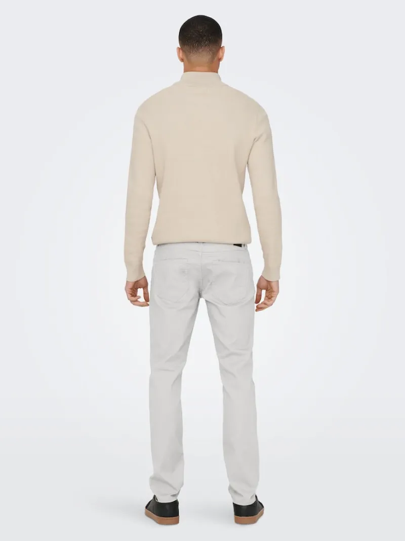 Only & Sons Hosen*ONSLOOM LIFE SLIM TWILL 4452 PANT white
