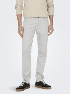 Only & Sons Hosen*ONSLOOM LIFE SLIM TWILL 4452 PANT white
