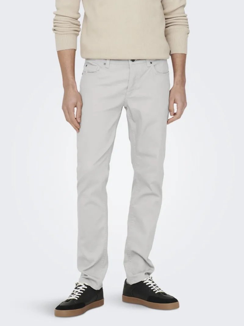 Only & Sons Hosen*ONSLOOM LIFE SLIM TWILL 4452 PANT white