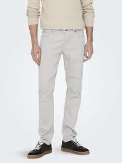 Only & Sons Hosen*ONSLOOM LIFE SLIM TWILL 4452 PANT white