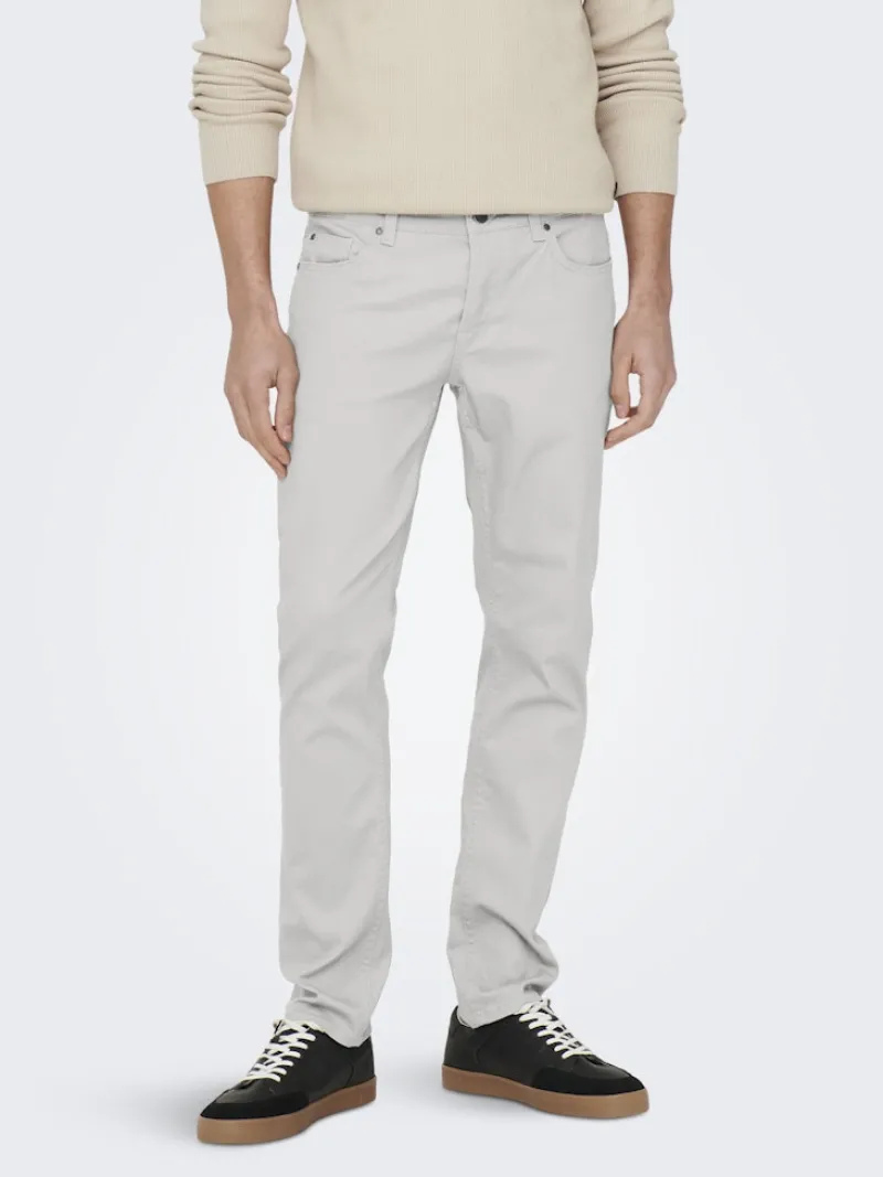 Only & Sons Hosen*ONSLOOM LIFE SLIM TWILL 4452 PANT white