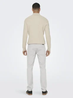 Only & Sons Hosen*ONSLOOM LIFE SLIM TWILL 4452 PANT white