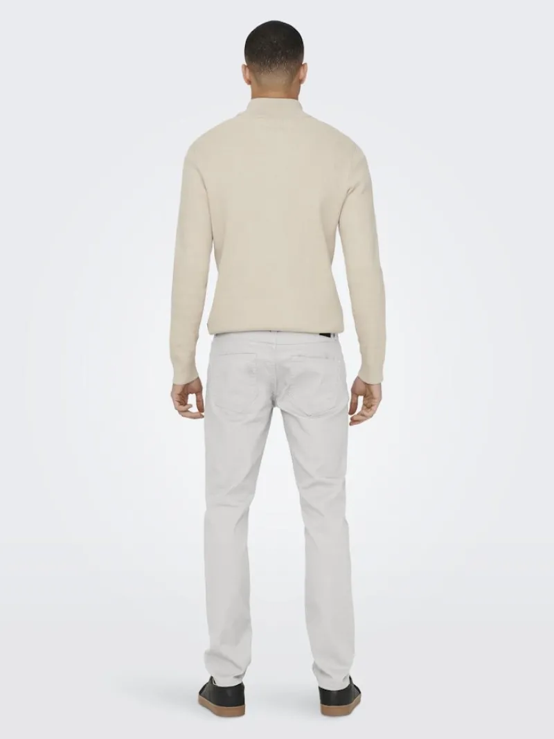 Only & Sons Hosen*ONSLOOM LIFE SLIM TWILL 4452 PANT white