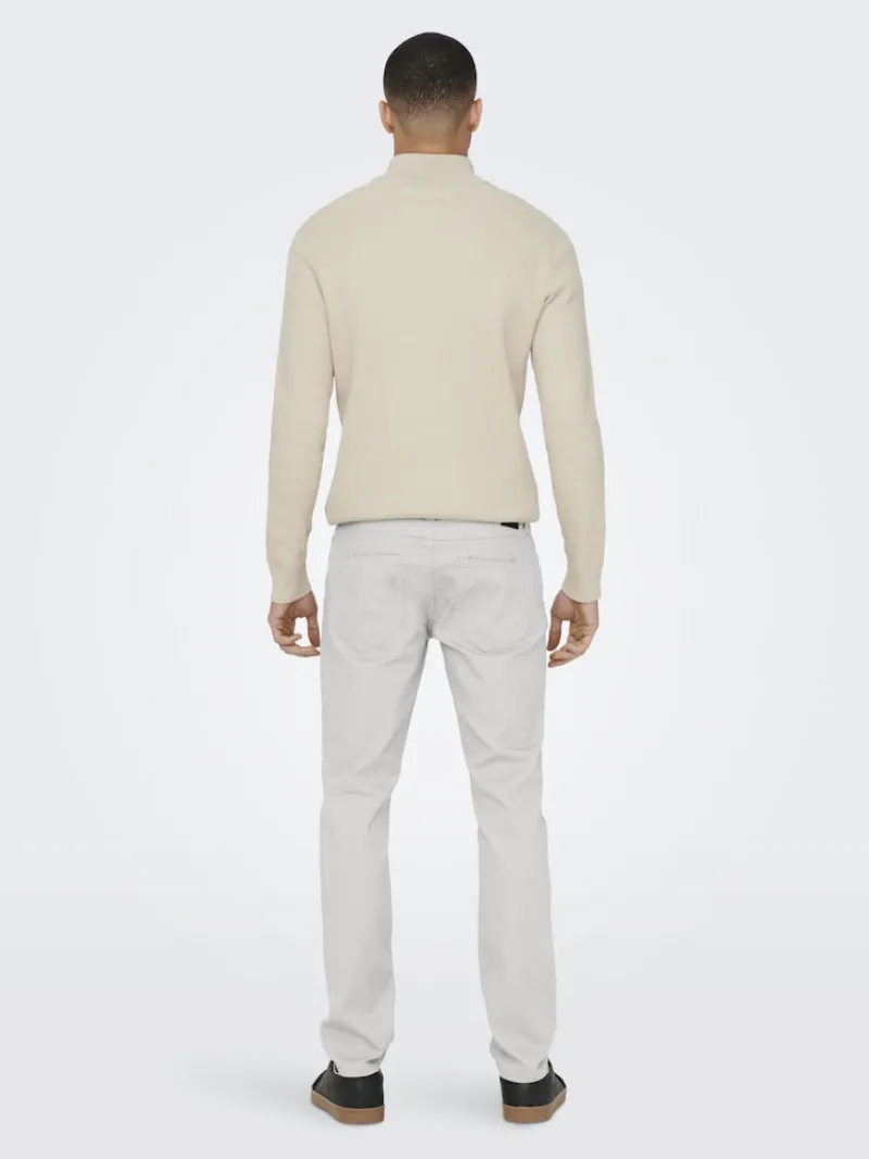 Only & Sons Hosen*ONSLOOM LIFE SLIM TWILL 4452 PANT white