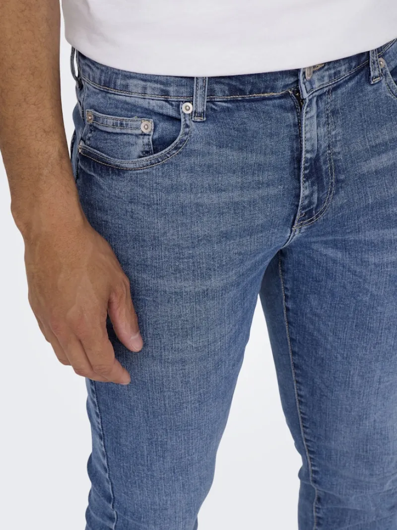 Only & Sons Jeans|Big Boys*ONSLOOM SLIM MB 6756 MAT DNM NOOS Medium Blue Denim