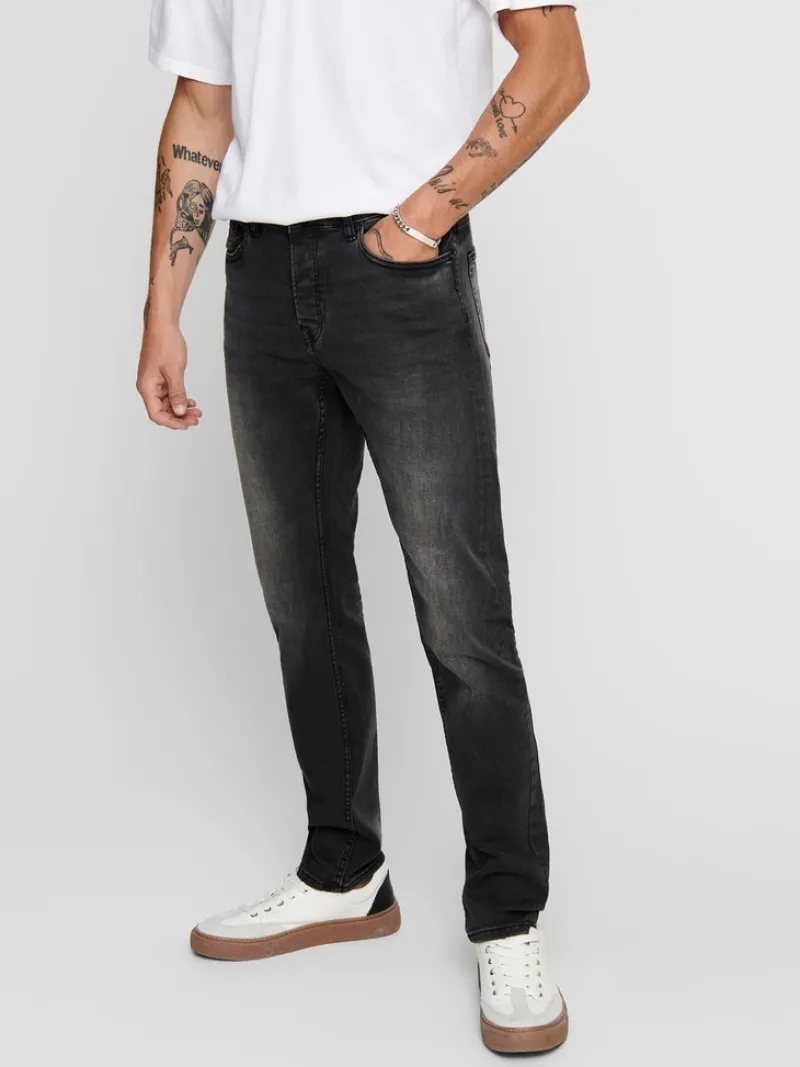 Only & Sons Jeans|Big Boys*ONSLOOM SLIM WASH BLK 0447 DIA DNM NOOS Black Denim