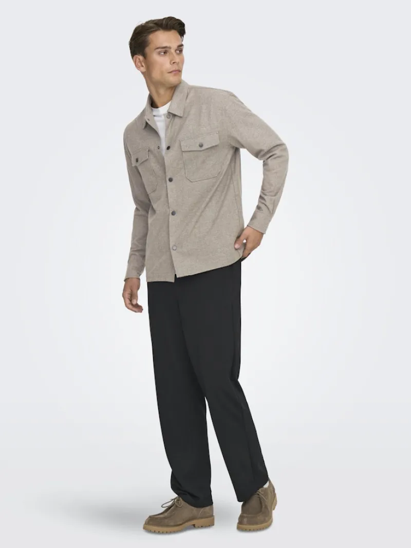 Only & Sons Hemden*ONSMARK BRUSHED 0353 OVERSHIRT NOOS Falcon