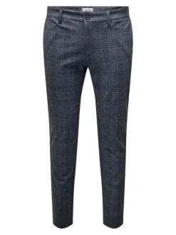 Only & Sons Hosen|Big Boys*ONSMARK SLIM CHECK PANTS 9887 NOOS Dress Blues
