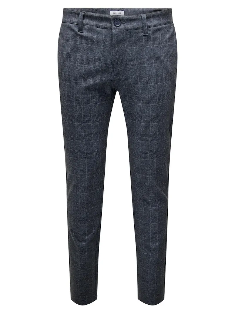 Only & Sons Hosen|Big Boys*ONSMARK SLIM CHECK PANTS 9887 NOOS Dress Blues
