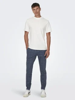 Only & Sons Hosen|Big Boys*ONSMARK SLIM CHECK PANTS 9887 NOOS Dress Blues