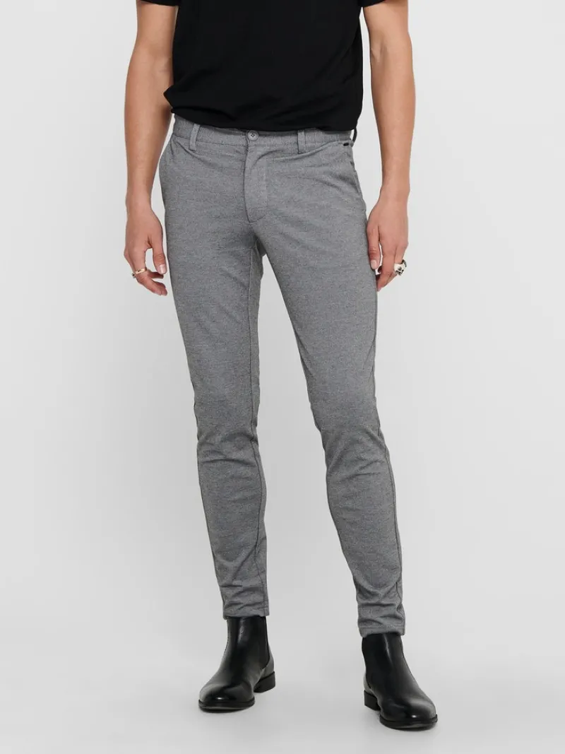 Only & Sons Hosen|Big Boys*ONSMARK SLIM GW 0209 PANT NOOS Medium Grey Melange