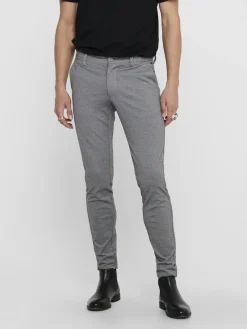 Only & Sons Hosen|Big Boys*ONSMARK SLIM GW 0209 PANT NOOS Medium Grey Melange