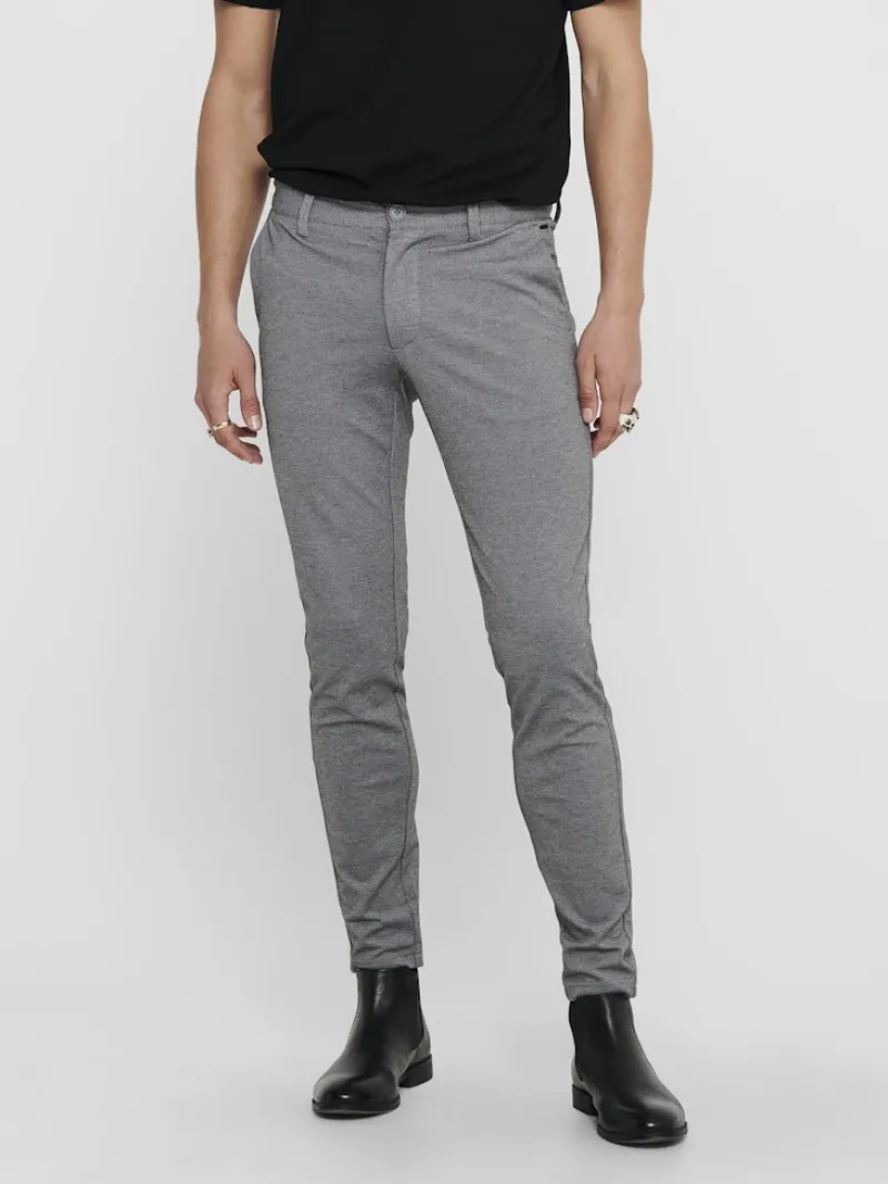 Only & Sons Hosen|Big Boys*ONSMARK SLIM GW 0209 PANT NOOS Medium Grey Melange