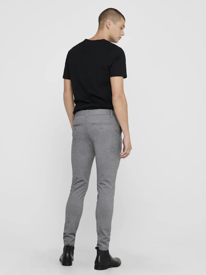 Only & Sons Hosen|Big Boys*ONSMARK SLIM GW 0209 PANT NOOS Medium Grey Melange