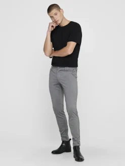 Only & Sons Hosen|Big Boys*ONSMARK SLIM GW 0209 PANT NOOS Medium Grey Melange