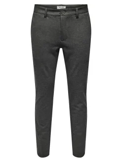 Only & Sons Hosen|Big Boys*ONSMARK SLIM HERRINGBONE 2911 PANT NOOS slate black