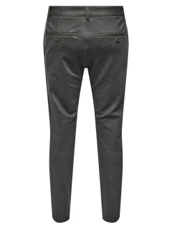Only & Sons Hosen|Big Boys*ONSMARK SLIM HERRINGBONE 2911 PANT NOOS slate black