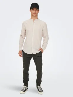 Only & Sons Hosen|Big Boys*ONSMARK SLIM HERRINGBONE 2911 PANT NOOS slate black