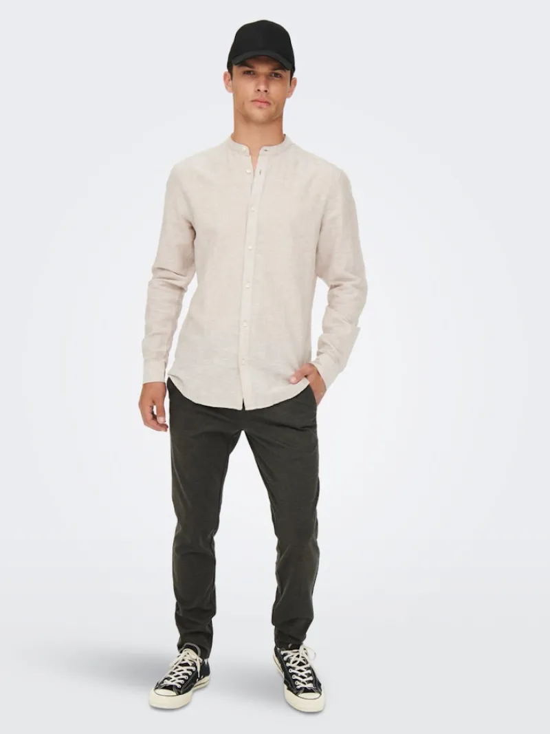 Only & Sons Hosen|Big Boys*ONSMARK SLIM HERRINGBONE 2911 PANT NOOS slate black