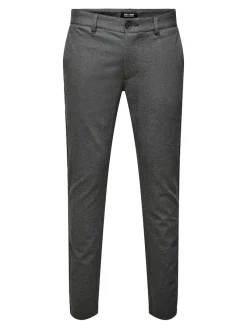 Only & Sons Hosen|Big Boys*ONSMARK SLIM HERRINGBONE 2911 PANT NOOS Black