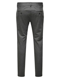 Only & Sons Hosen|Big Boys*ONSMARK SLIM HERRINGBONE 2911 PANT NOOS Black