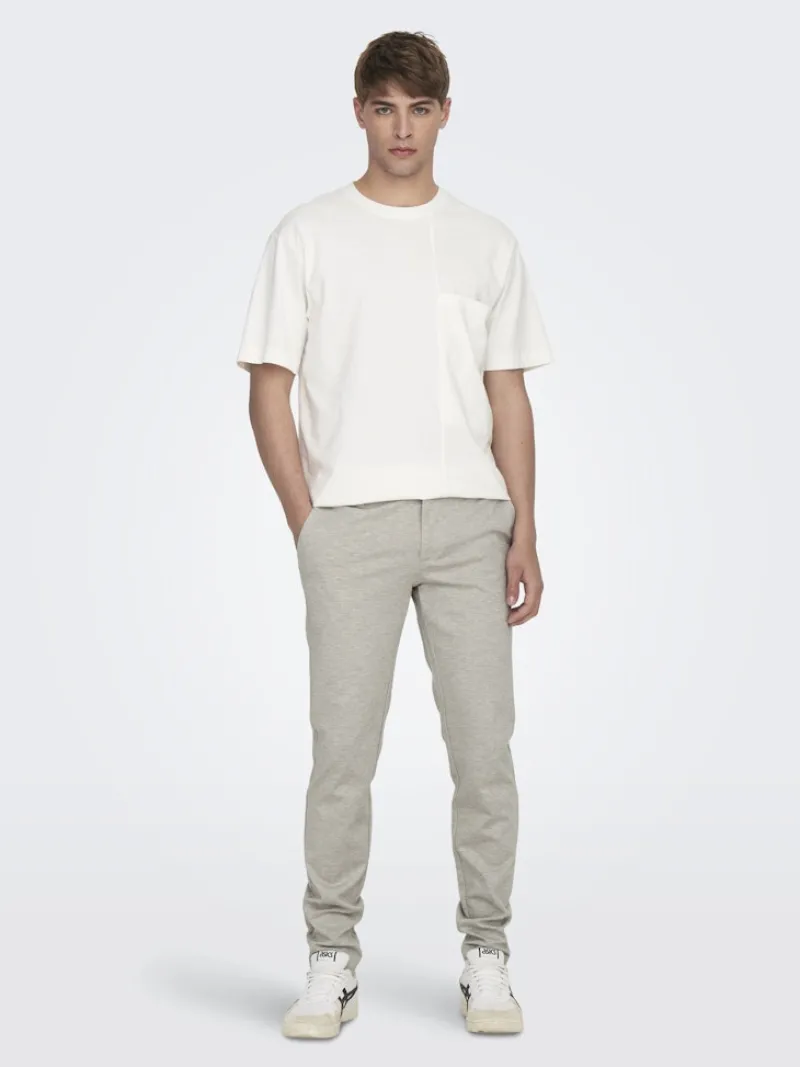 Only & Sons Hosen*ONSMARK SLIM TAP 0209 MELANGE PANT NOOS chinchilla