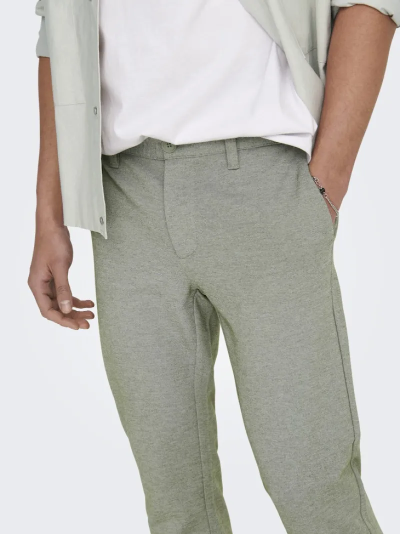 Only & Sons Hosen*ONSMARK SLIM TAP 0209 MELANGE PANT NOOS Olive Night
