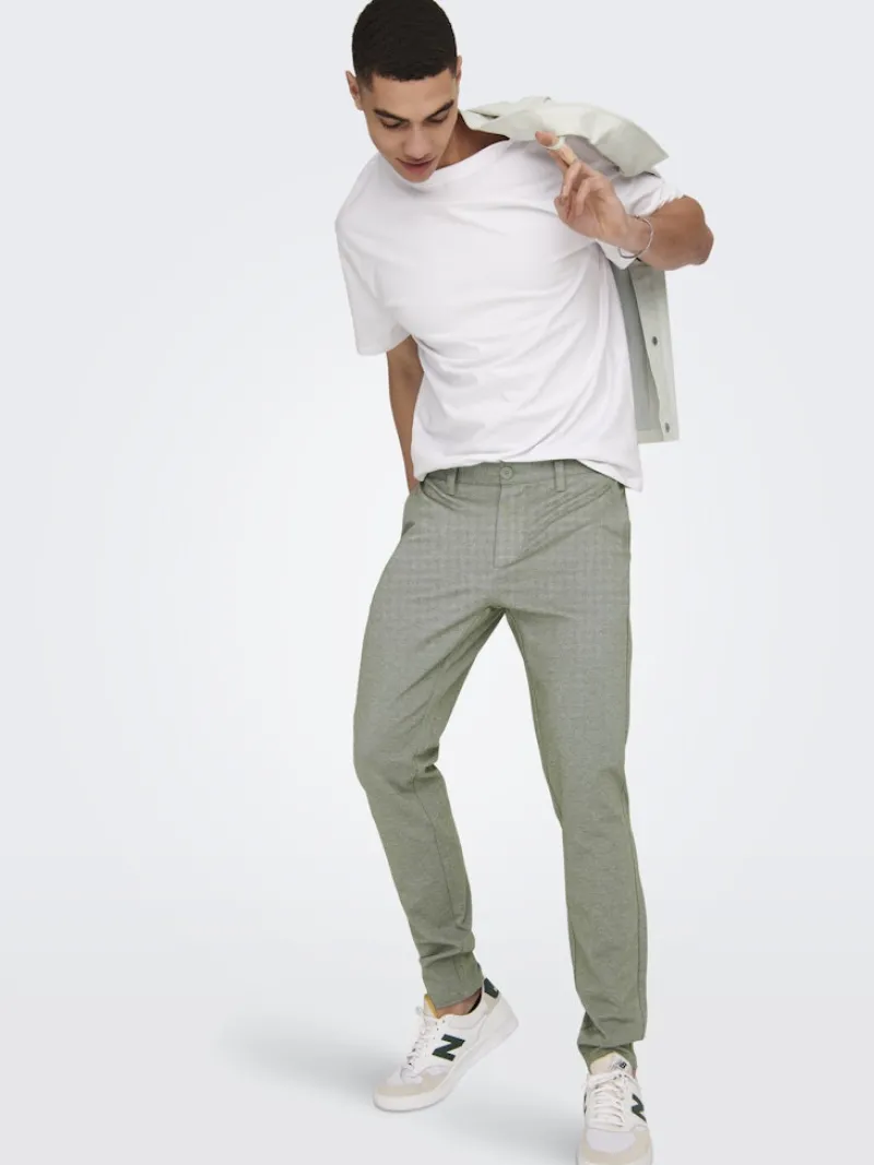 Only & Sons Hosen*ONSMARK SLIM TAP 0209 MELANGE PANT NOOS Olive Night